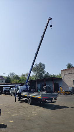 Манипулятор Isuzu NPR75 2018г. с КМУ Tadano Cargo (MC 384 с гидравлическим выдвижением в стороны и подгибом ГАКА) по цене 3 850 000 руб на Урал-КМУ