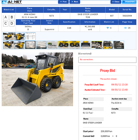 Фронтальный колесный погрузчик TCM SSL 607 по цене 2 659 200 руб на Урал-КМУ