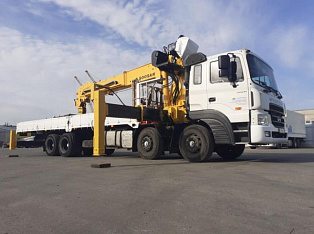 Купить Hyundai HD320 15 тонн с КМУ Soosan SCS 1616 (15тн)+ Буровая установка(2 шнека) + Люлька по цене 9 950 000 руб