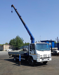 Купить Манипулятор Isuzu NPR75 2018г. с КМУ Tadano Cargo (MC 384 с гидравлическим выдвижением в стороны и подгибом ГАКА) по цене 3 850 000 руб