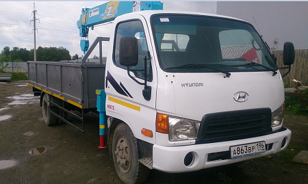 Hyundai HD72 2007 c КМУ TADANO по цене 1300000 руб на Урал-КМУ